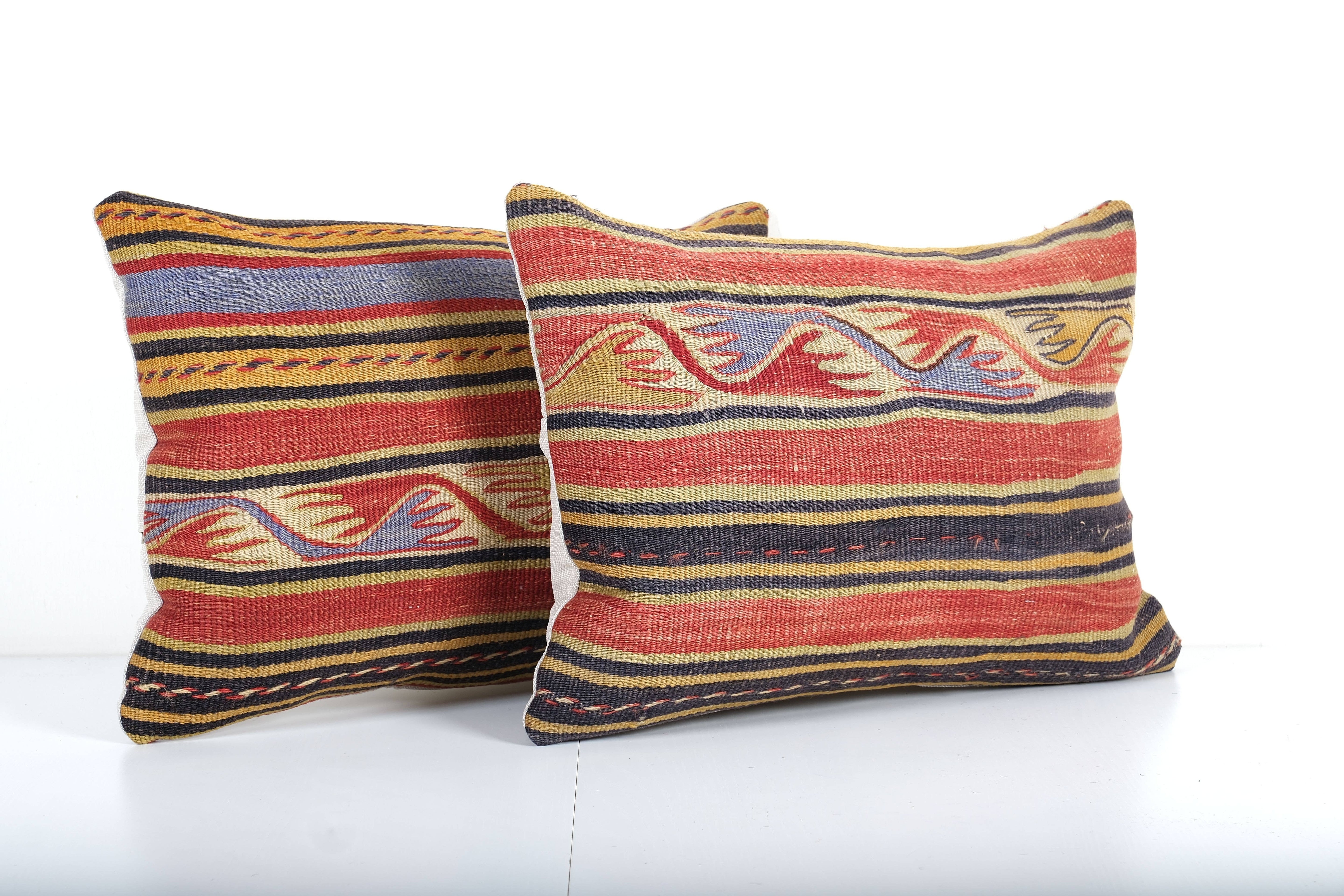 Kilim Pillow Cover Set of 2 | 14'' x 20''