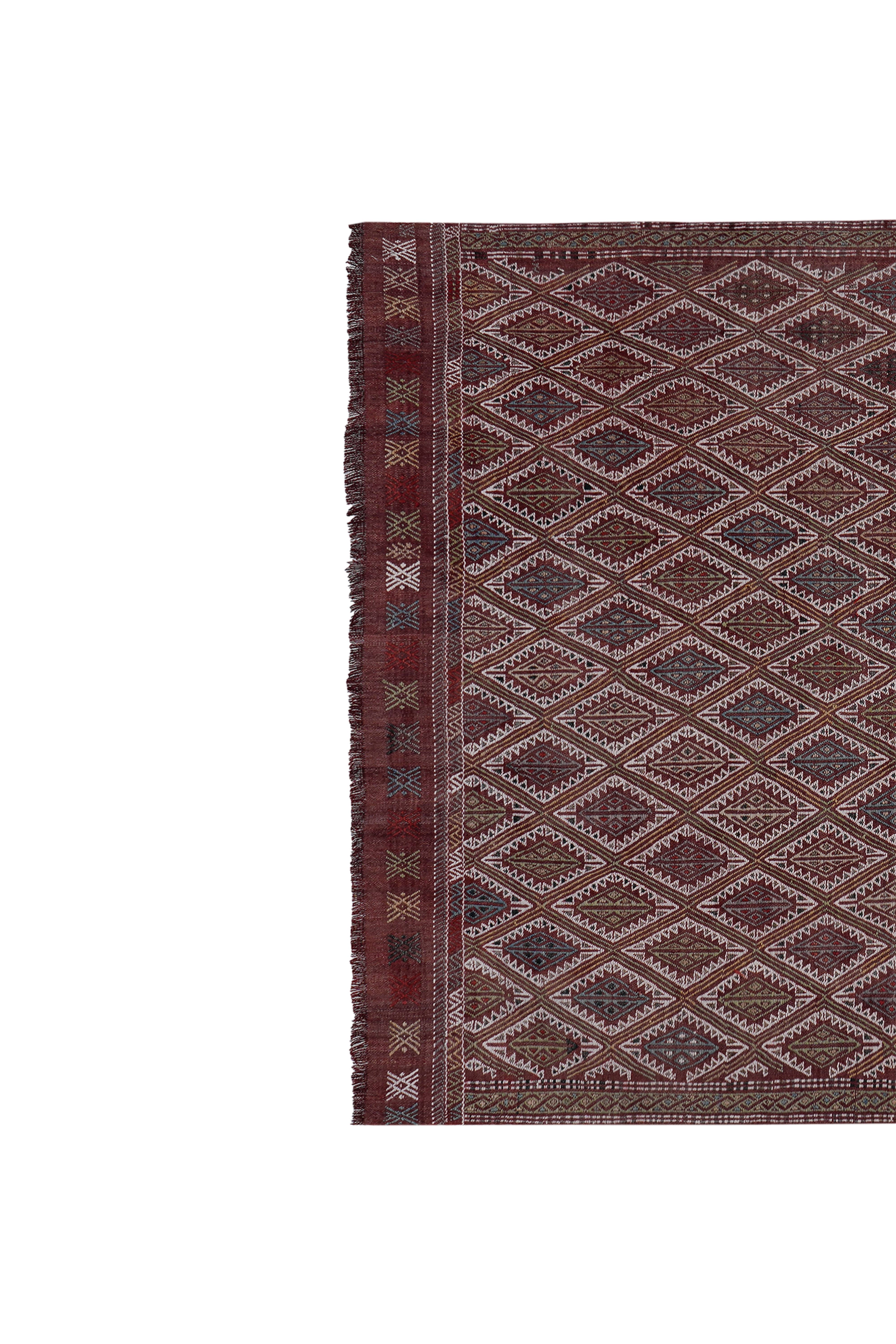 Vintage Turkish Jajim Rug 4'8'' x 7'1''