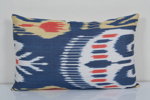 Silk Ikat Velvet Pillow Cover | 12'' x 18''