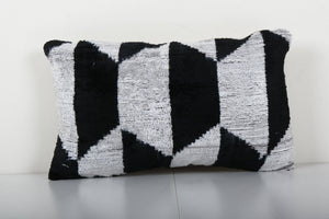 Silk Ikat Velvet Pillow Cover | 9'' x 16''