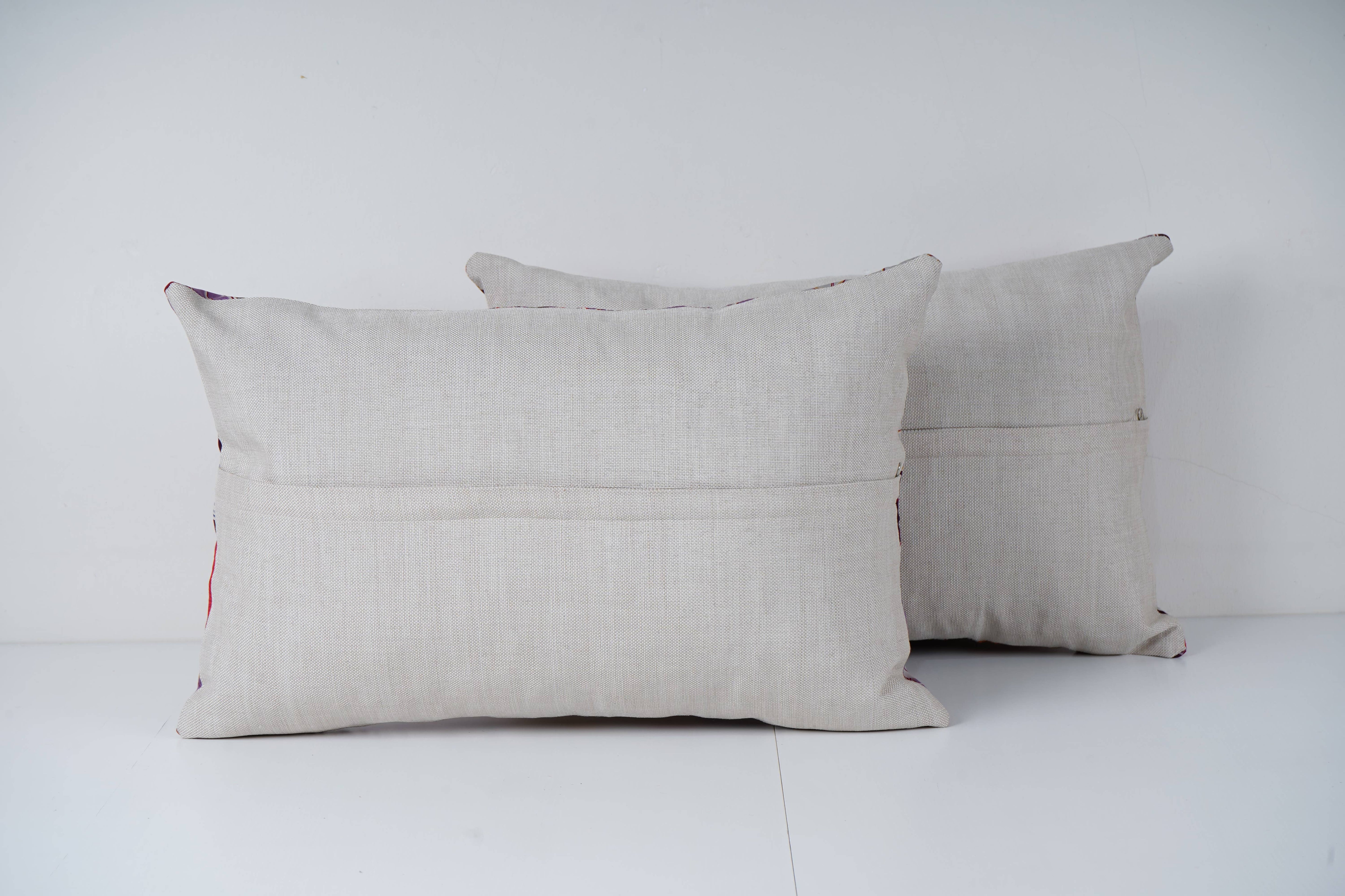 Uzbek Roller Printed Pillow Cover Set of 2 | 15'' x 22''