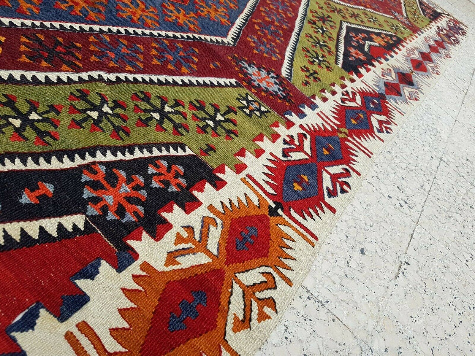 Vintage Kilim Runner 2'11'' x 12'11''