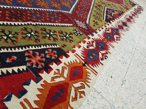 Vintage Kilim Runner 2'11'' x 12'11''