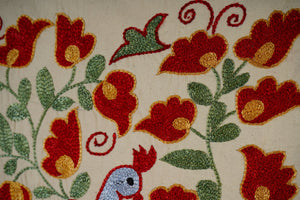 Bird Suzani Wall Hanging & Tablecloth | 20'' x 36''