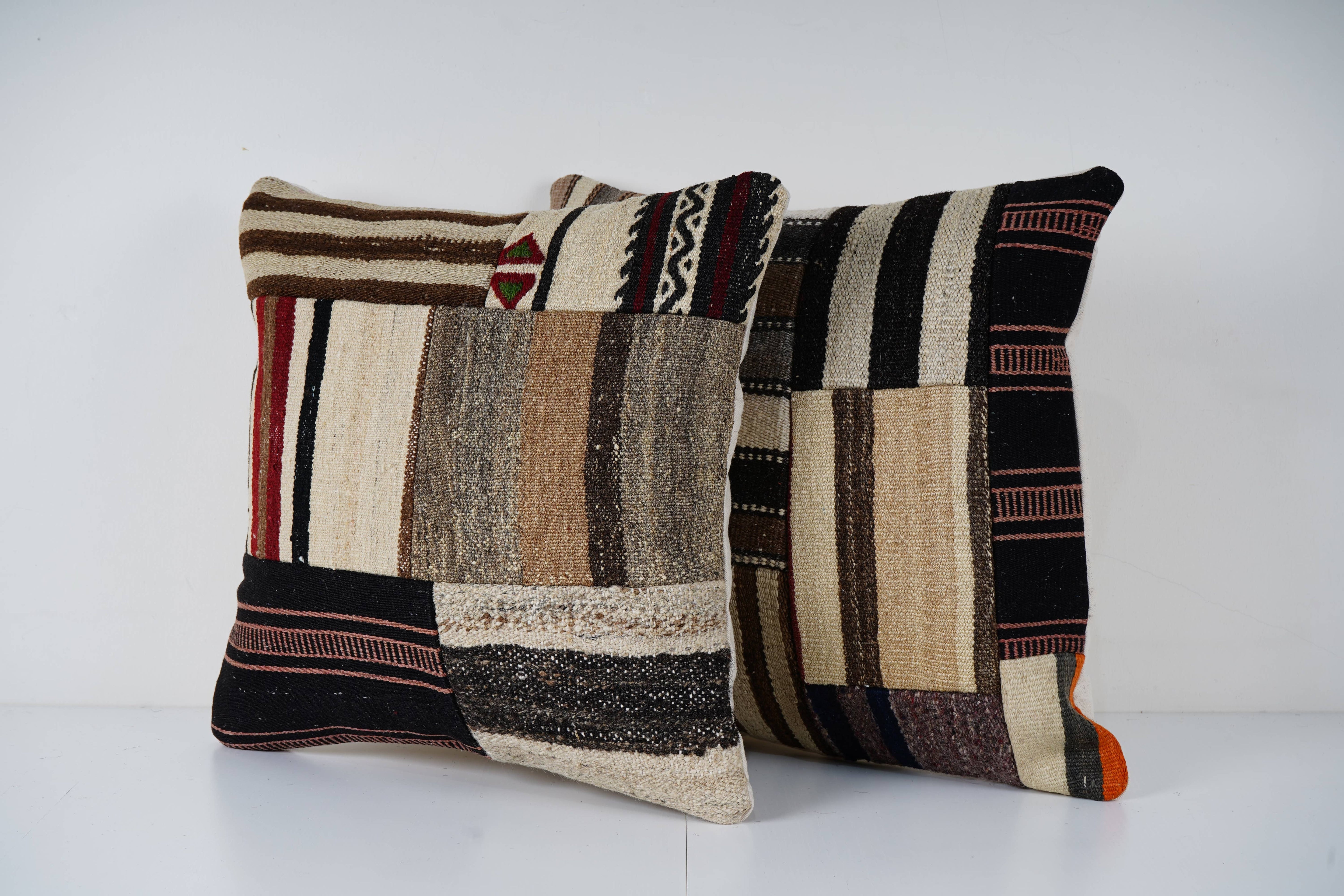 Kilim Pillow Cover Set of 2 | 19'' x 19''