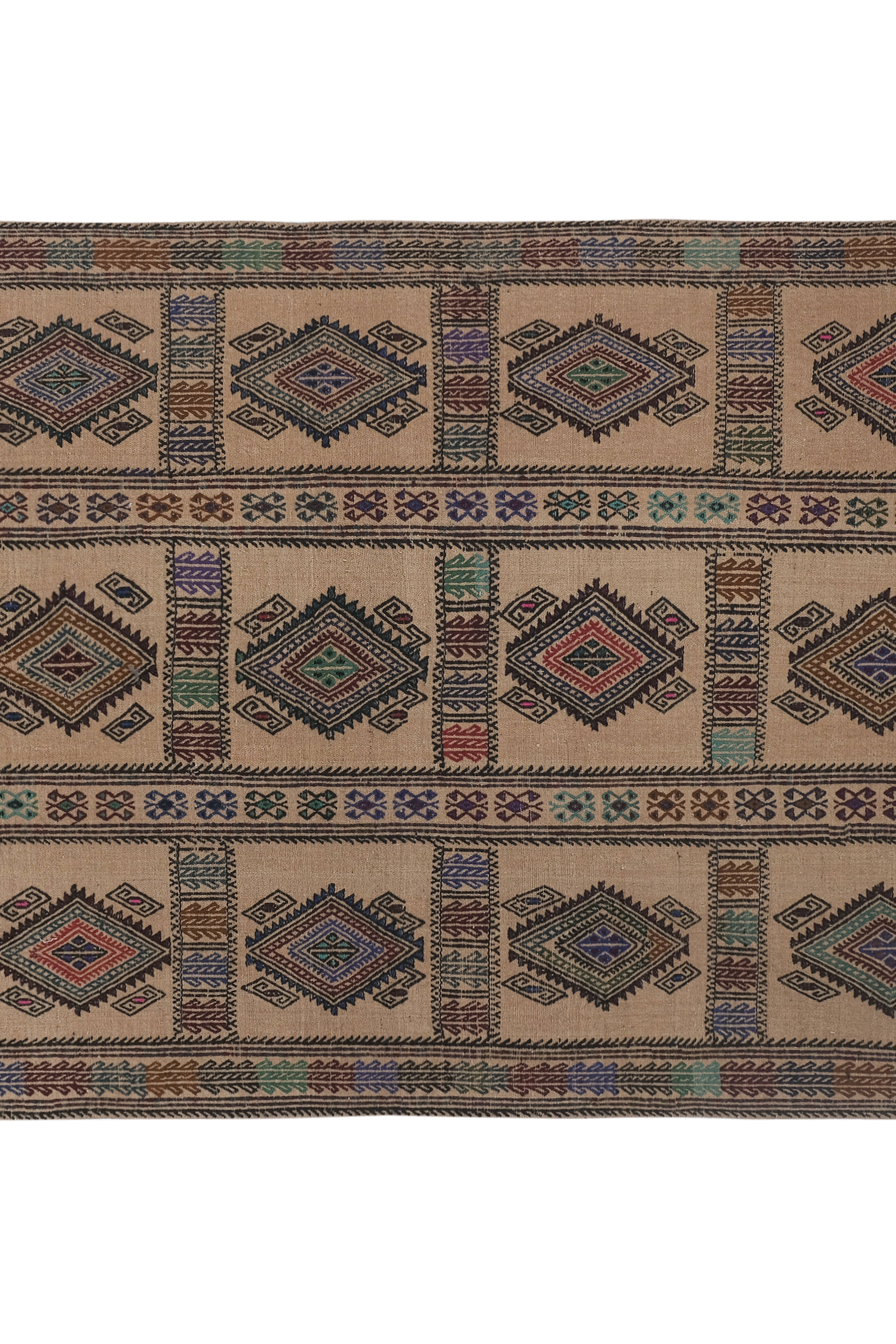 Vintage Turkish Kilim Rug 4'11'' x 7'3''