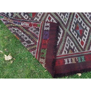 Vintage Turkish Kilim Rug 5'3'' x 8'6''
