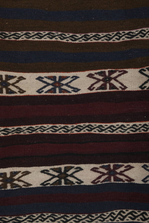Vintage Turkish Kilim Runner 2'1'' x 17'10''
