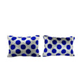Silk Ikat Velvet Pillow Cover Set of 2 | 16'' x 22''