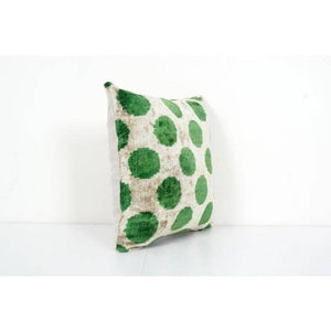 Silk Ikat Velvet Pillow Cover | 14'' x 14''