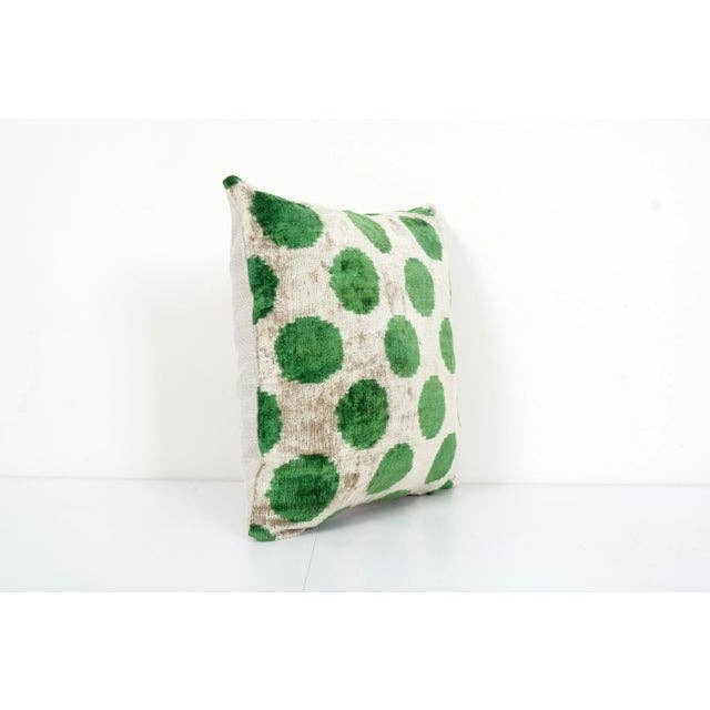 Silk Ikat Velvet Pillow Cover | 14'' x 14''