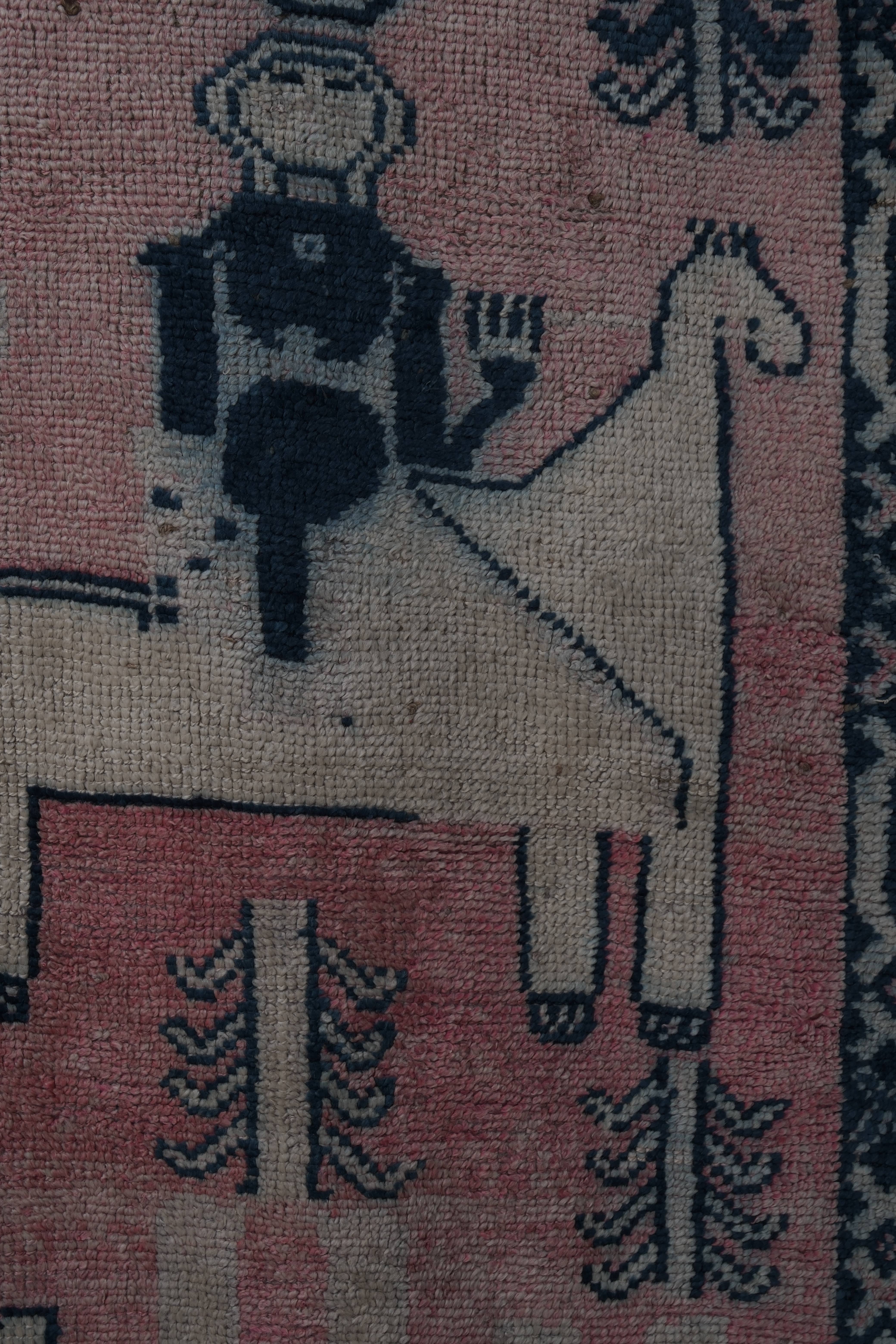 Vintage Turkish Runner Rug 3'4'' x 10'5''