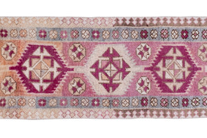 Vintage Turkish Runner Rug 2'7'' x 13'2''