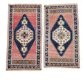 Vintage Oushak Yastik Rugs Set of 2 | 22'' x 41''