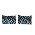 Silk Ikat Velvet Pillow Cover Set of 2 | 16'' x 24''