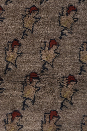 Vintage Turkish Tulu Rug 3'7'' x 6'11''