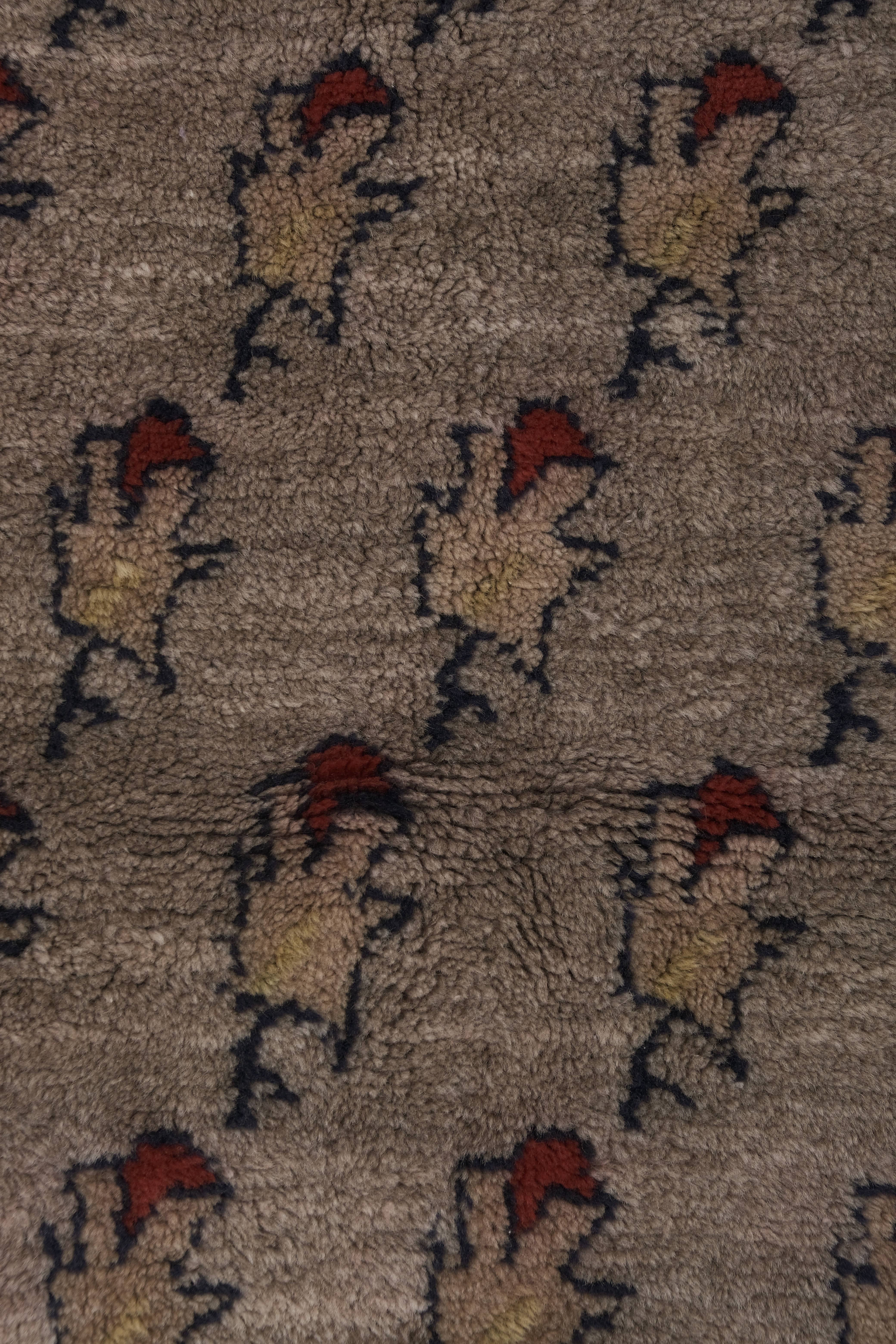Vintage Turkish Tulu Rug 3'7'' x 6'11''