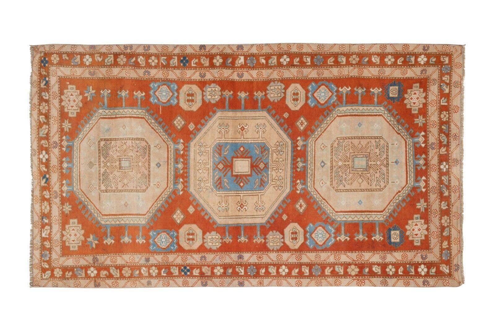 Vintage Caucasian Rug 4'1'' x 7'2''