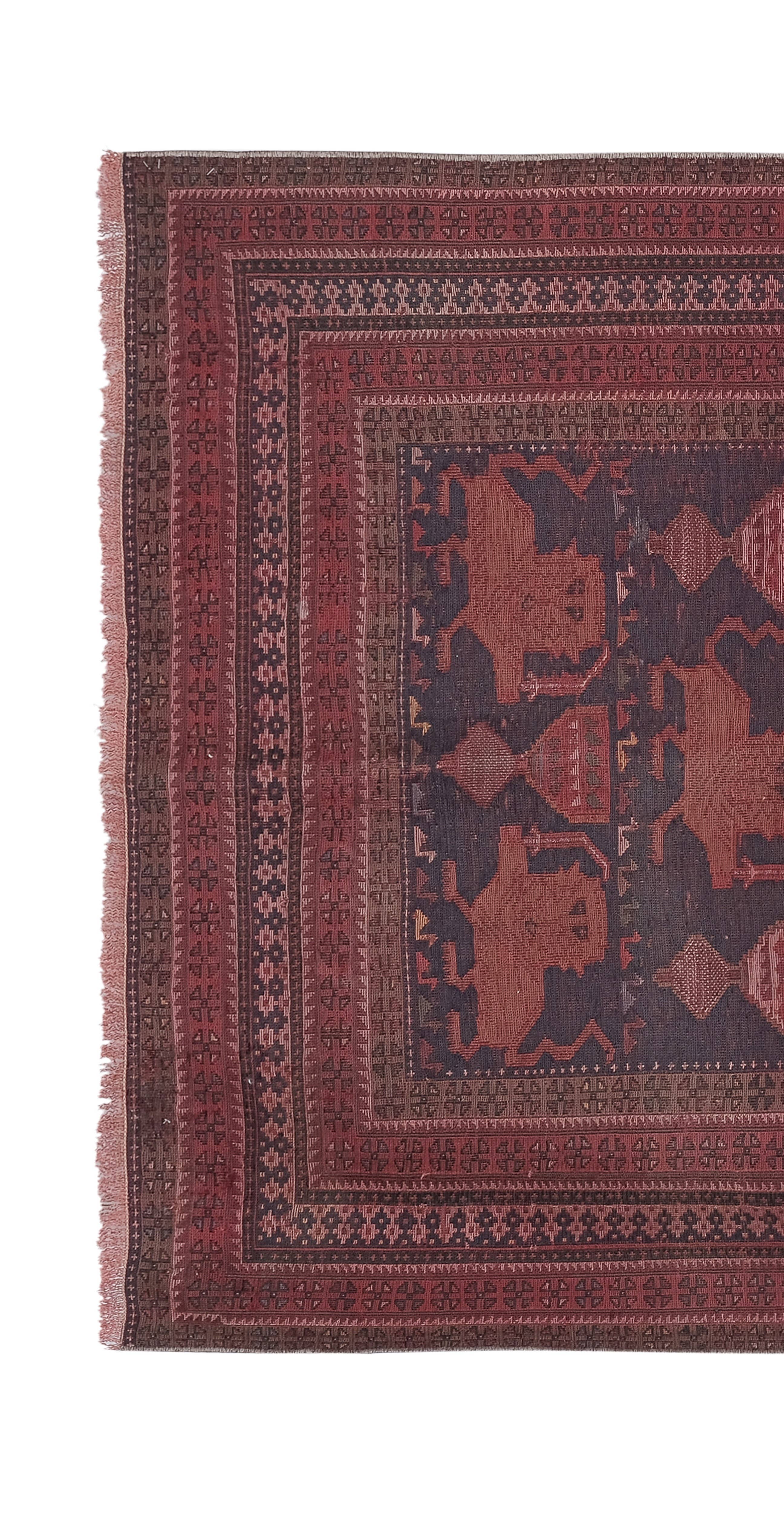Vintage Turkish Soumac Rug 3'10'' x 6'2''