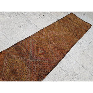 Vintage Turkish Kilim Runner 2'4'' x 8'9''
