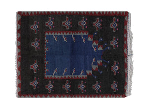 Vintage Turkish Shaggy Rug 40'' x 55''