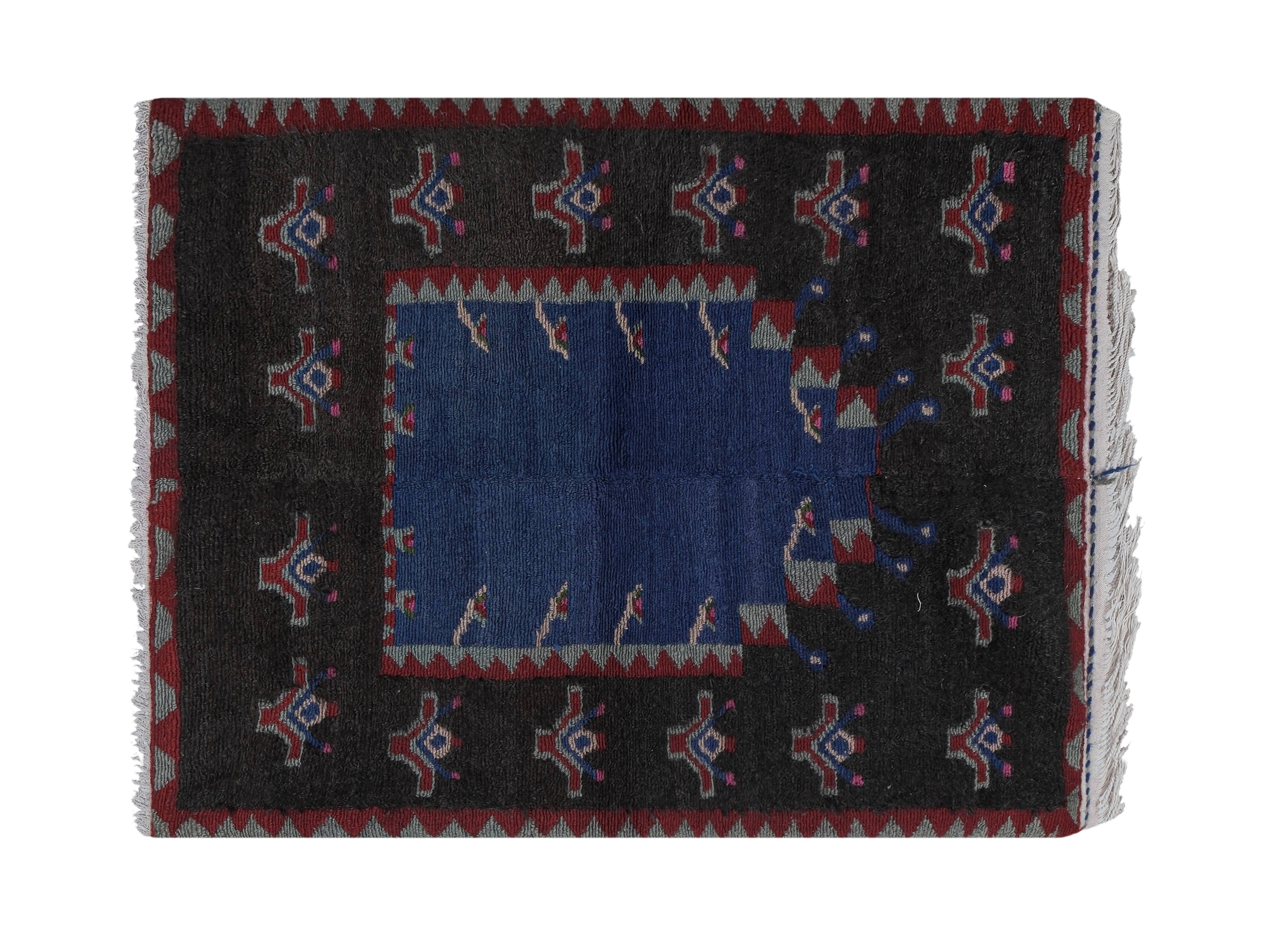Vintage Turkish Shaggy Rug 40'' x 55''