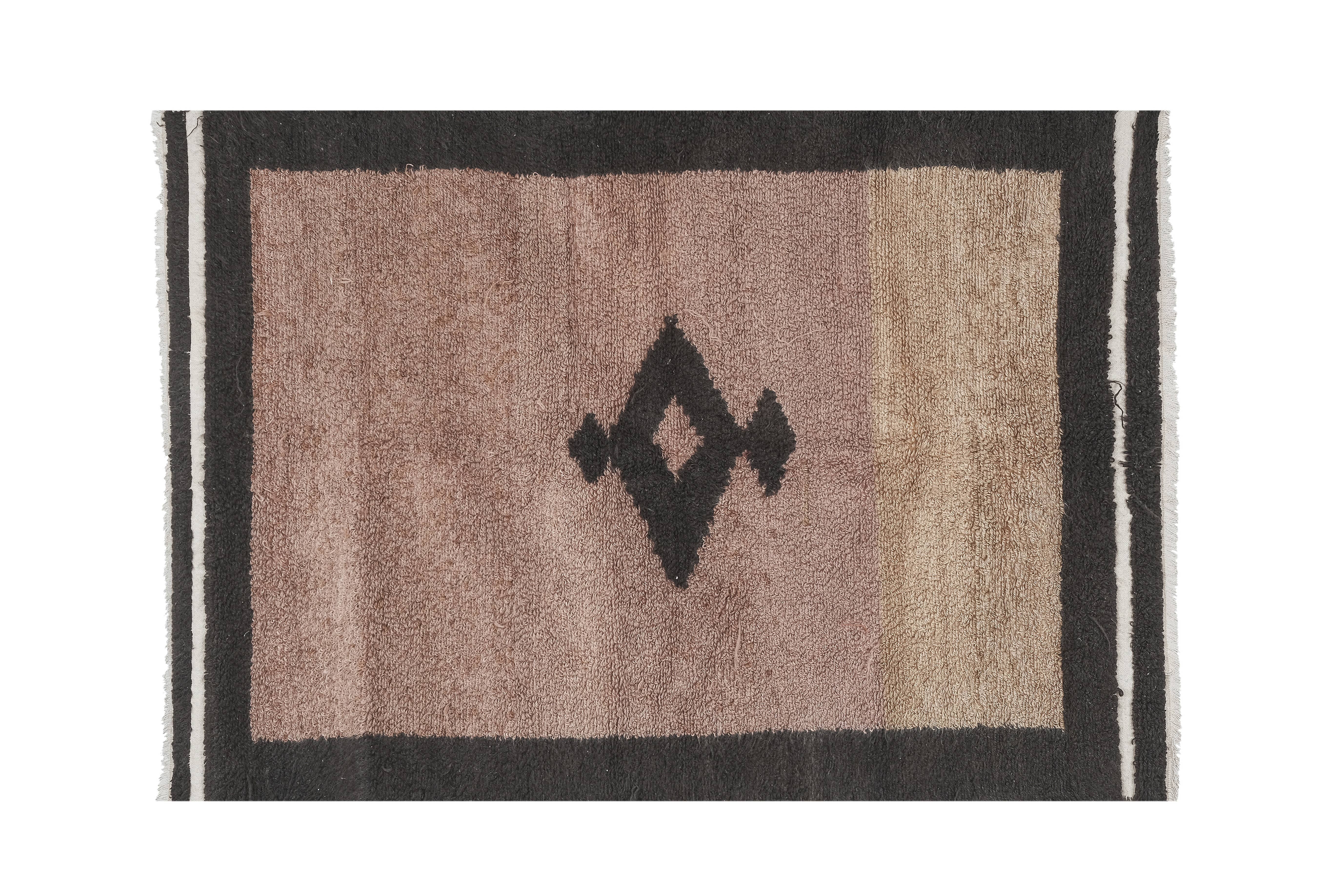 Vintage Turkish Tulu Rug 4'4'' x 6'7''