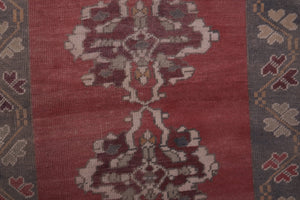 Vintage Turkish Anatolian Runner Rug 3'3'' x 7'8''
