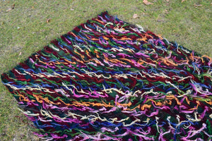 Vintage Turkish Tulu Rug 4'7'' x 5'5''