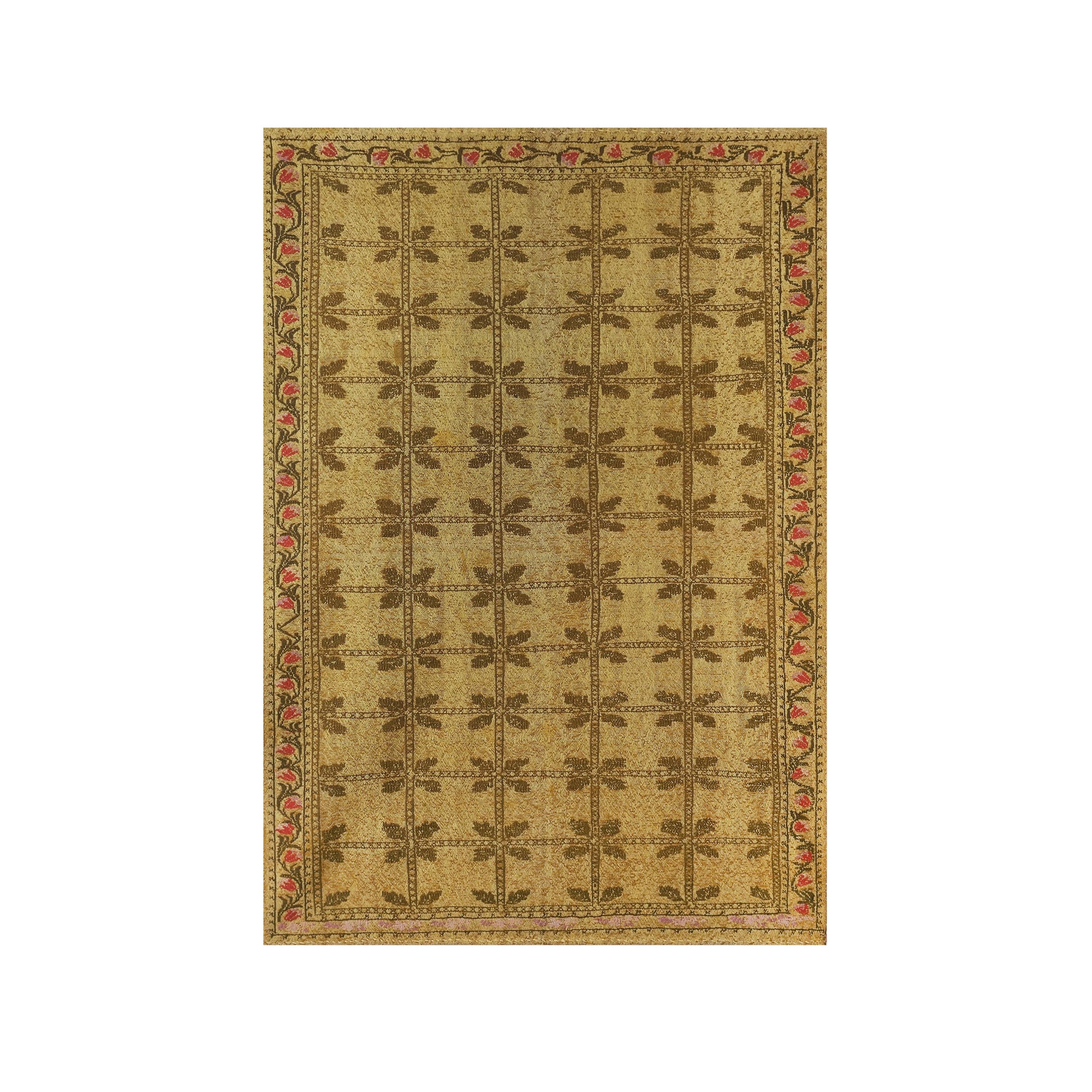 Vintage Turkish Cicim Rug 4'10'' x 6'9''