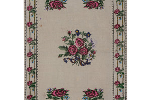 Vintage Turkish Kilim Rug 37'' x 52''