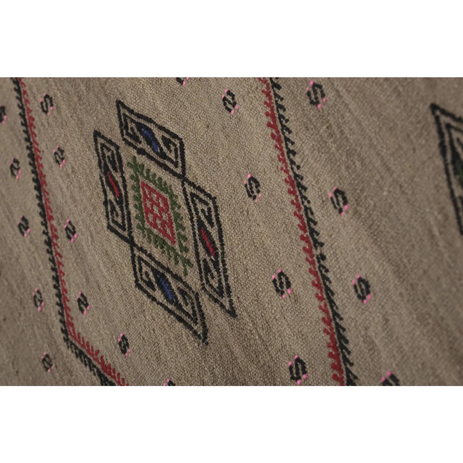 Vintage Turkish Kilim Runner 1'8'' x 12'3''