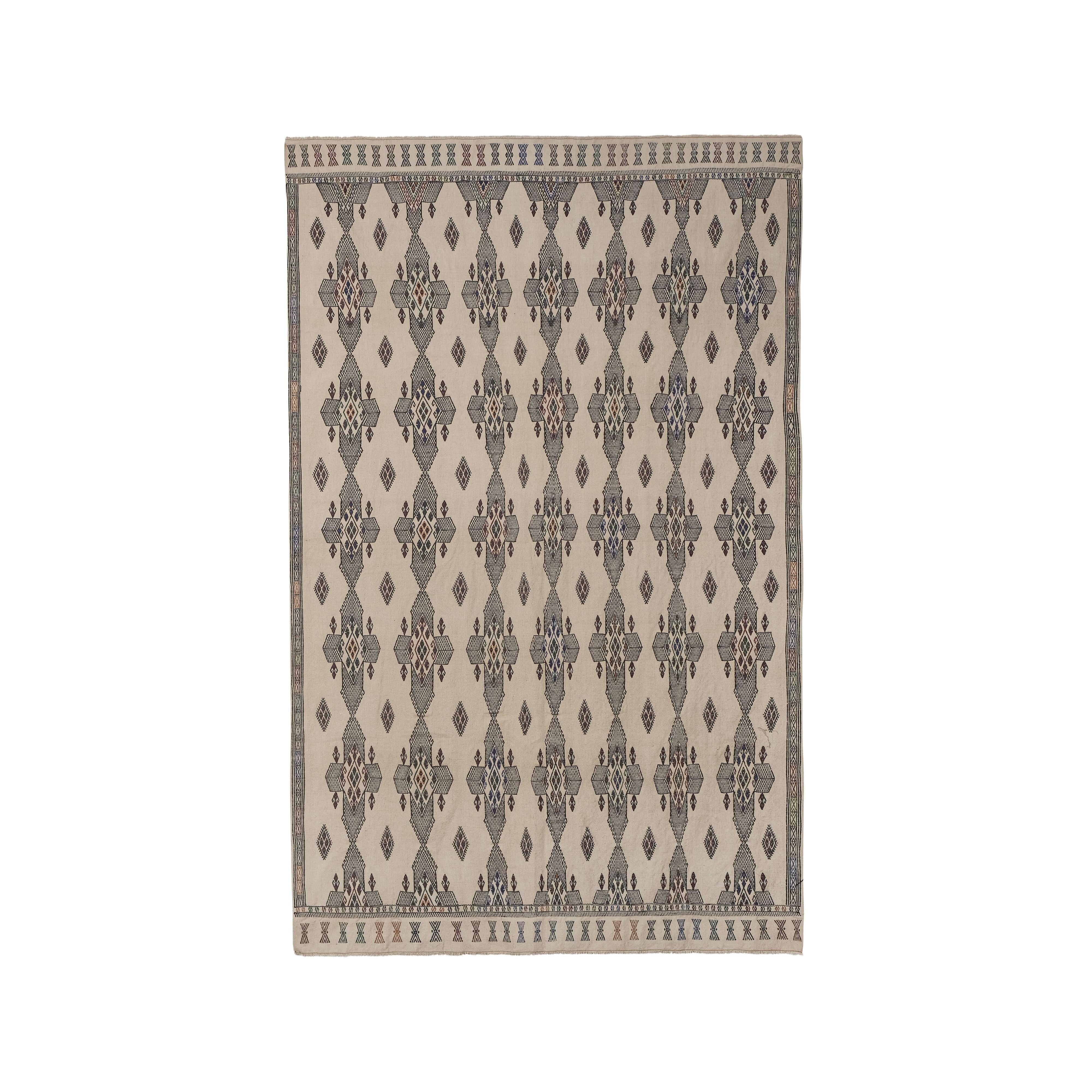 Vintage Turkish Kilim Rug 5'11'' x 9'3''