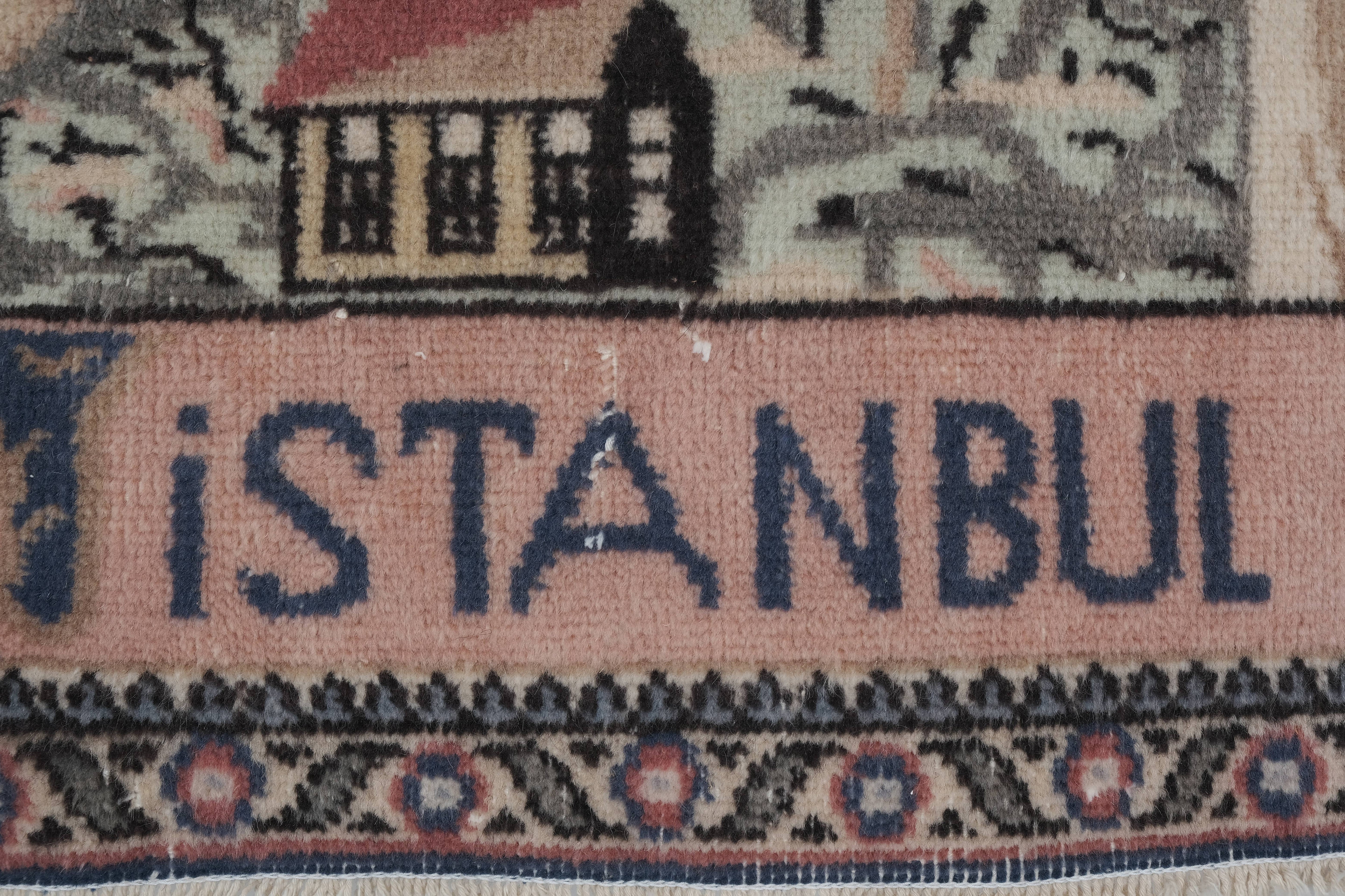 Vintage Turkish Rug 4'3'' x 5'1''