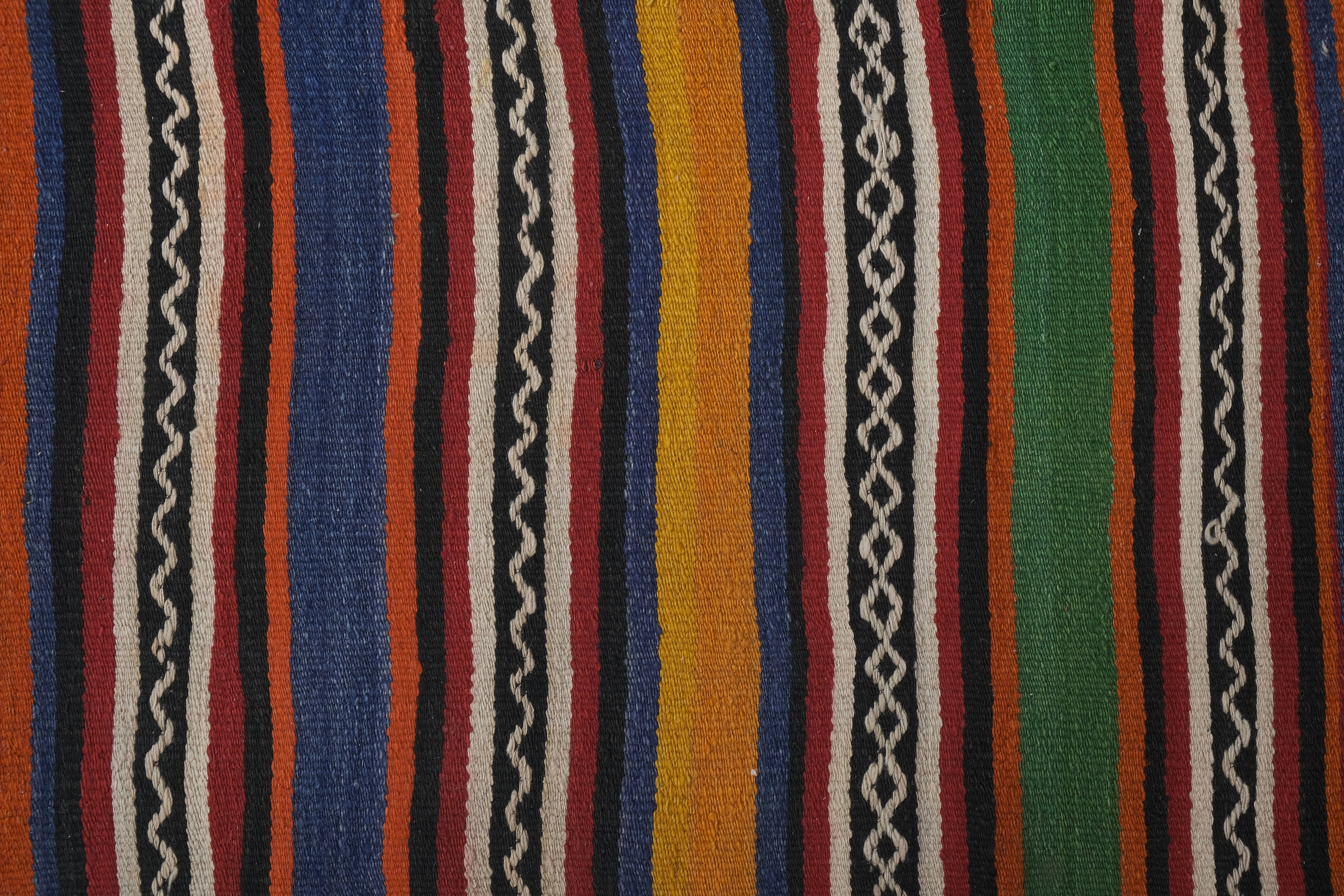 Vintage Turkish Kilim Runner 2'1'' x 21'3''