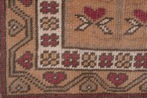 Vintage Turkish Runner Rug 2'4'' x 7'1''
