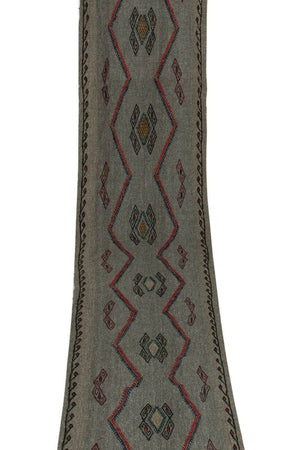 Vintage Turkish Kilim Runner 2' x 15'1''