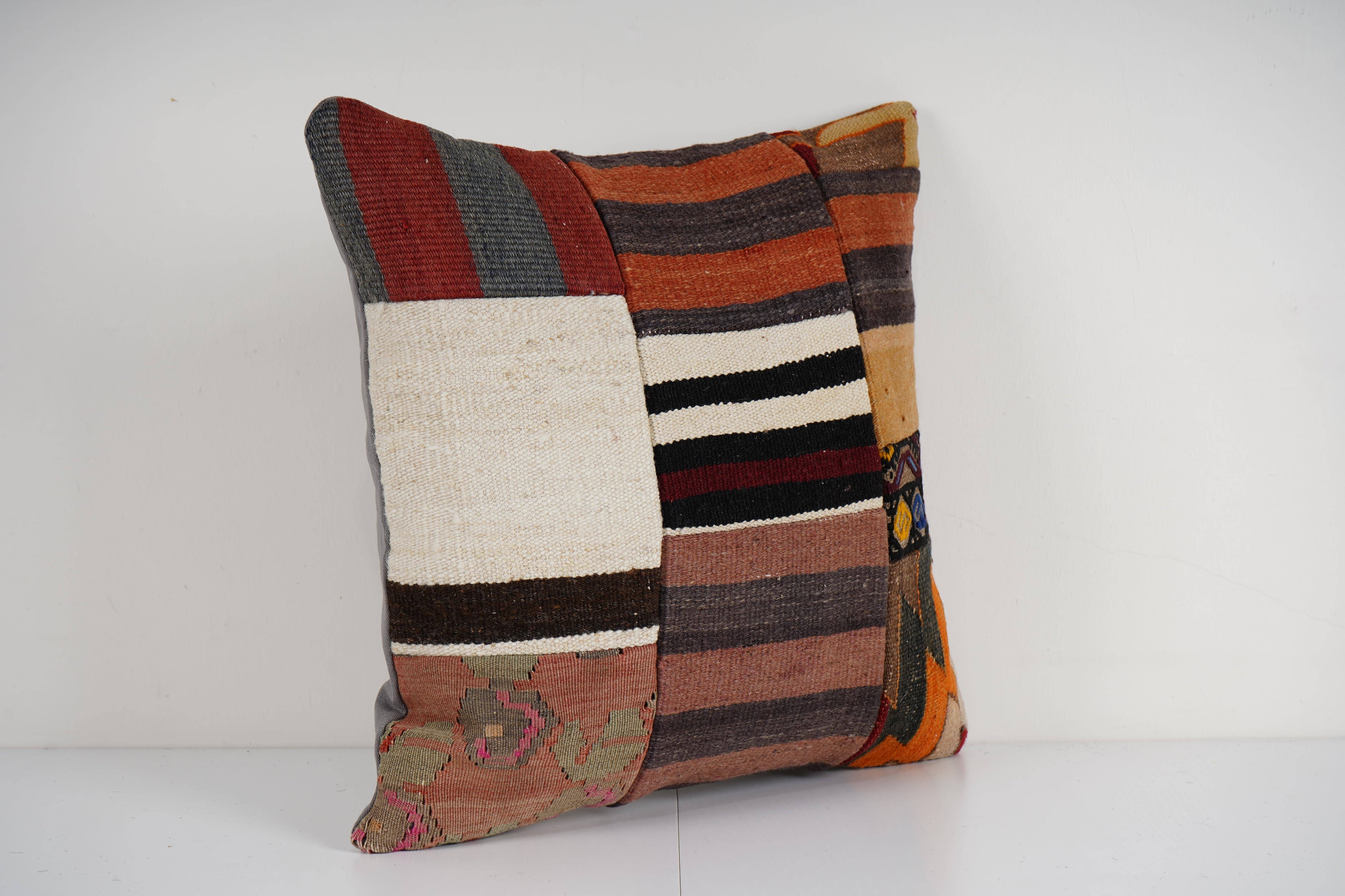 Kilim Patchwork Pillow Cover | 20'' x 20''