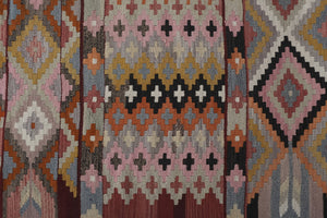 Vintage Turkish Kilim Runner 2'7'' x 13'11''