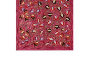 Silk Suzani Wall Hanging & Bedspread | 3'2'' x 6'4''