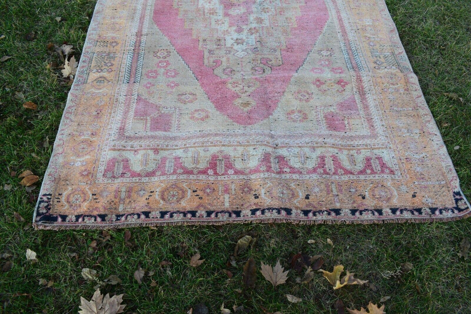 Vintage Turkish Konya Rug 4'9'' x 8'