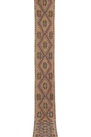 Vintage Turkish Kilim Runner 1'8'' x 14'11''