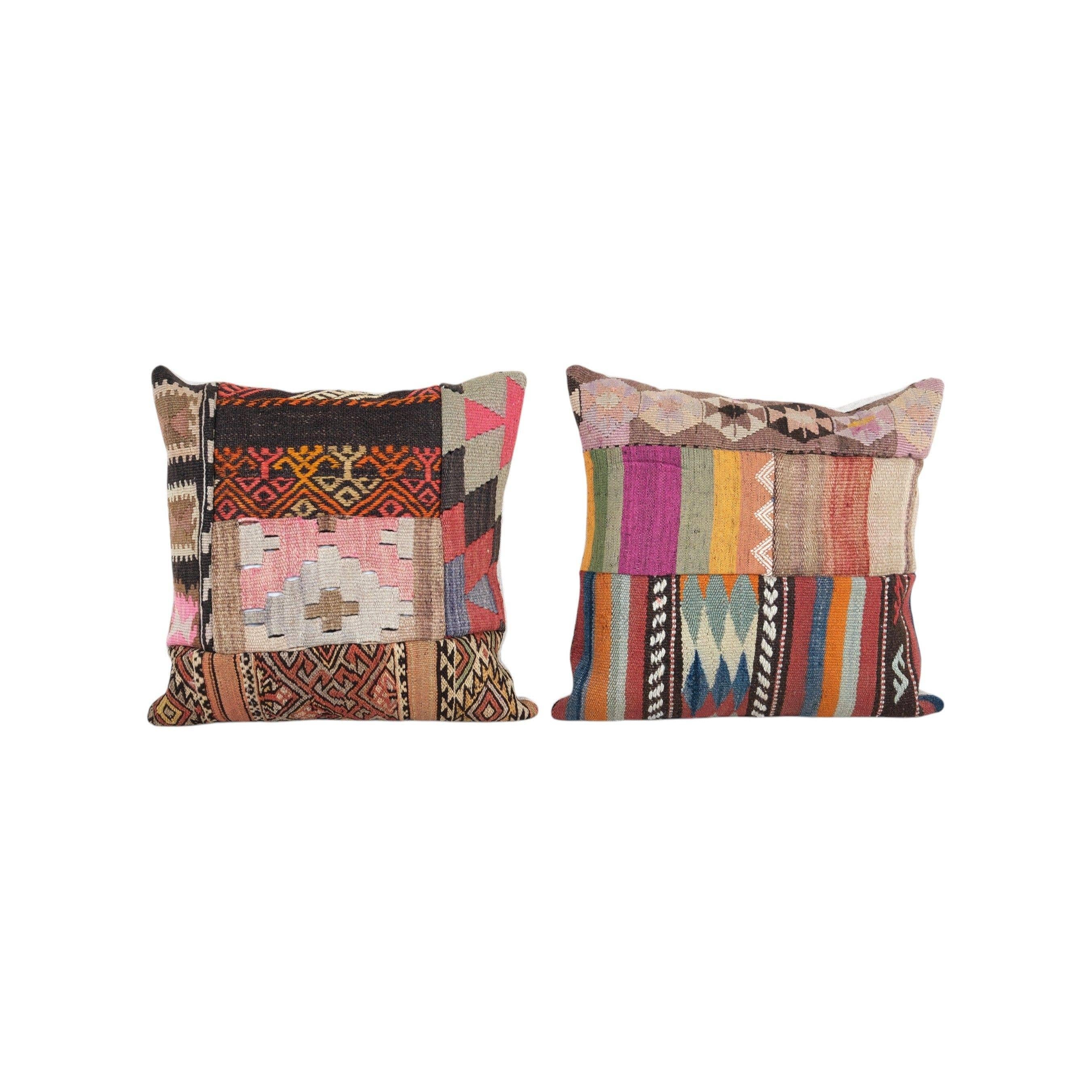 Rug Pillow Cover Set of 2 | 19'' x 19''