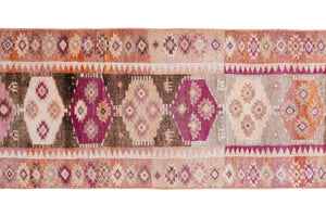 Vintage Kurdish Runner Rug 2'8'' x 10'4''