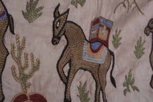 Hand-Embroidered Suzani Table Runner 1'9'' x 6'3''