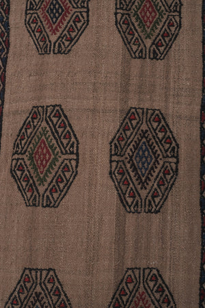 Vintage Turkish Kilim Runner 1'4'' x 13'1''