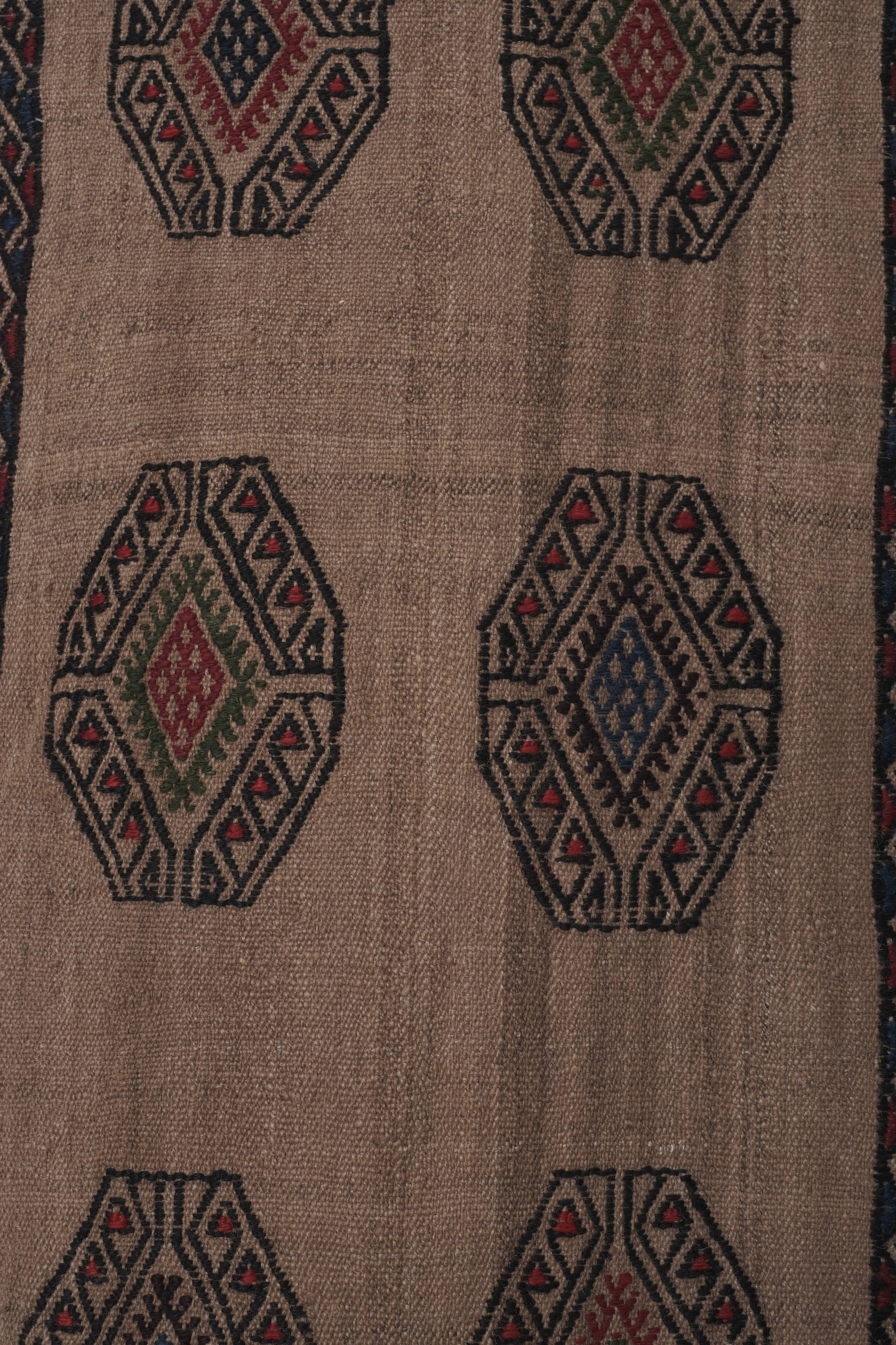 Vintage Turkish Kilim Runner 1'4'' x 13'1''