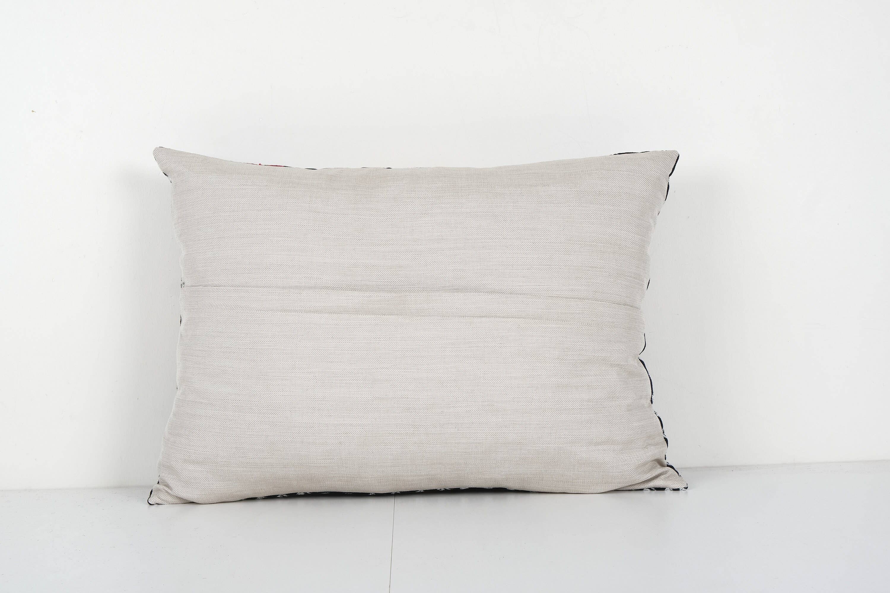 Silk Ikat Velvet Pillow Cover | 16'' x 24''
