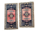 Vintage Turkish Yastik Rugs Set of 2 | 19'' x 32''