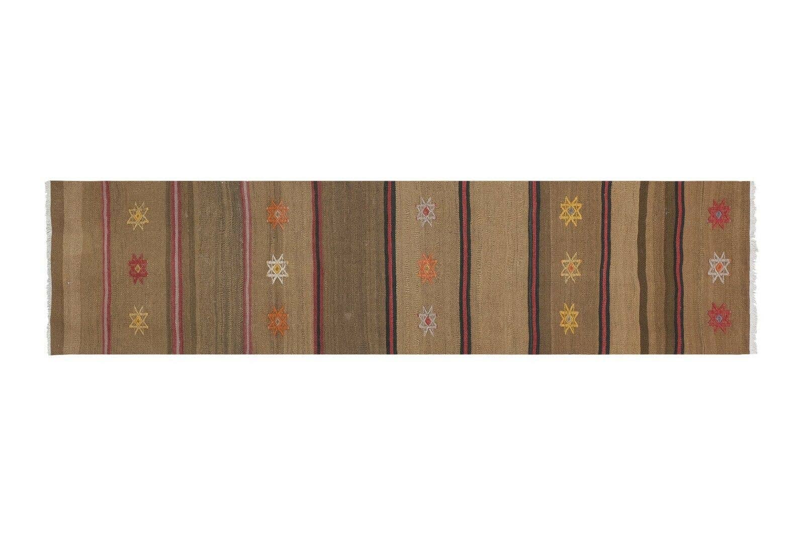Vintage Turkish Kilim Runner 2'5'' x 8'8''
